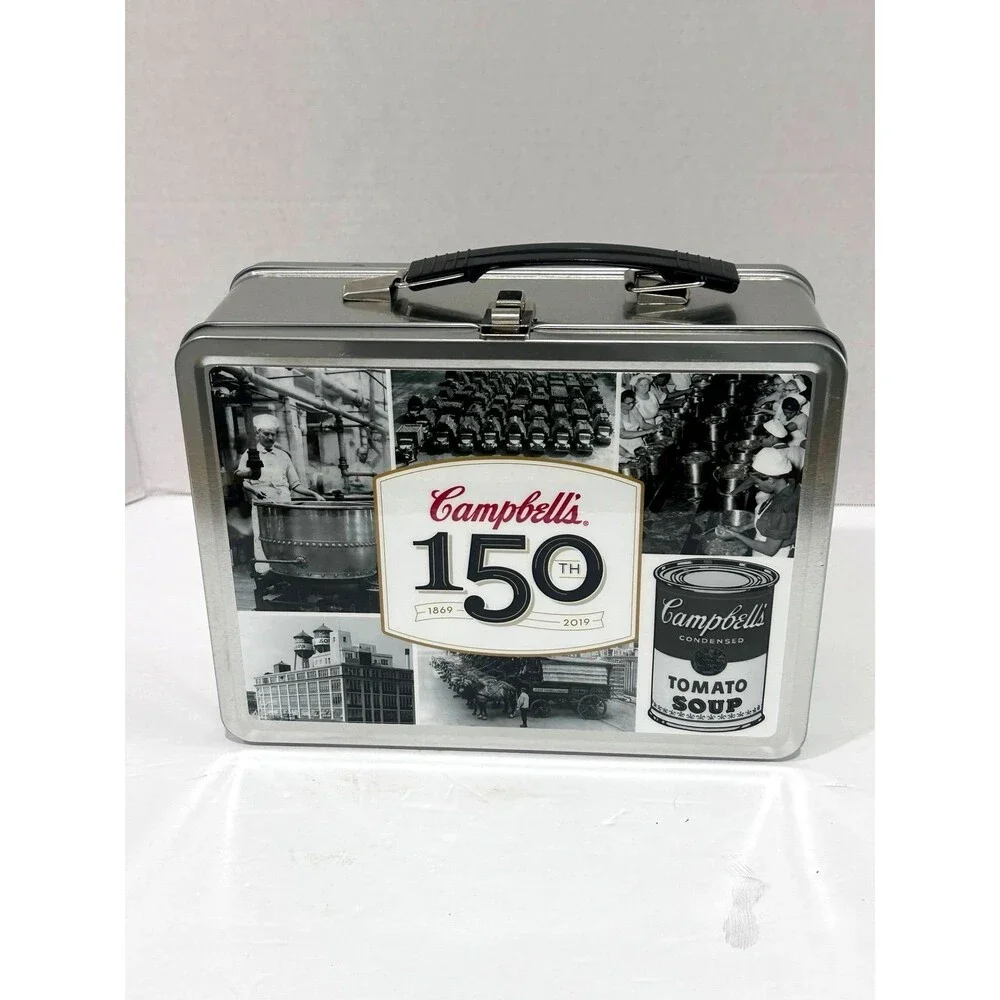 Commemorative Campbell’s Soup 150th Limited Edition Tin Lunchbox and Thermos Set
